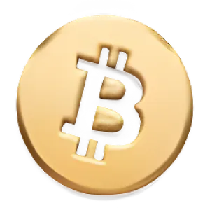 Bitcoin logo.