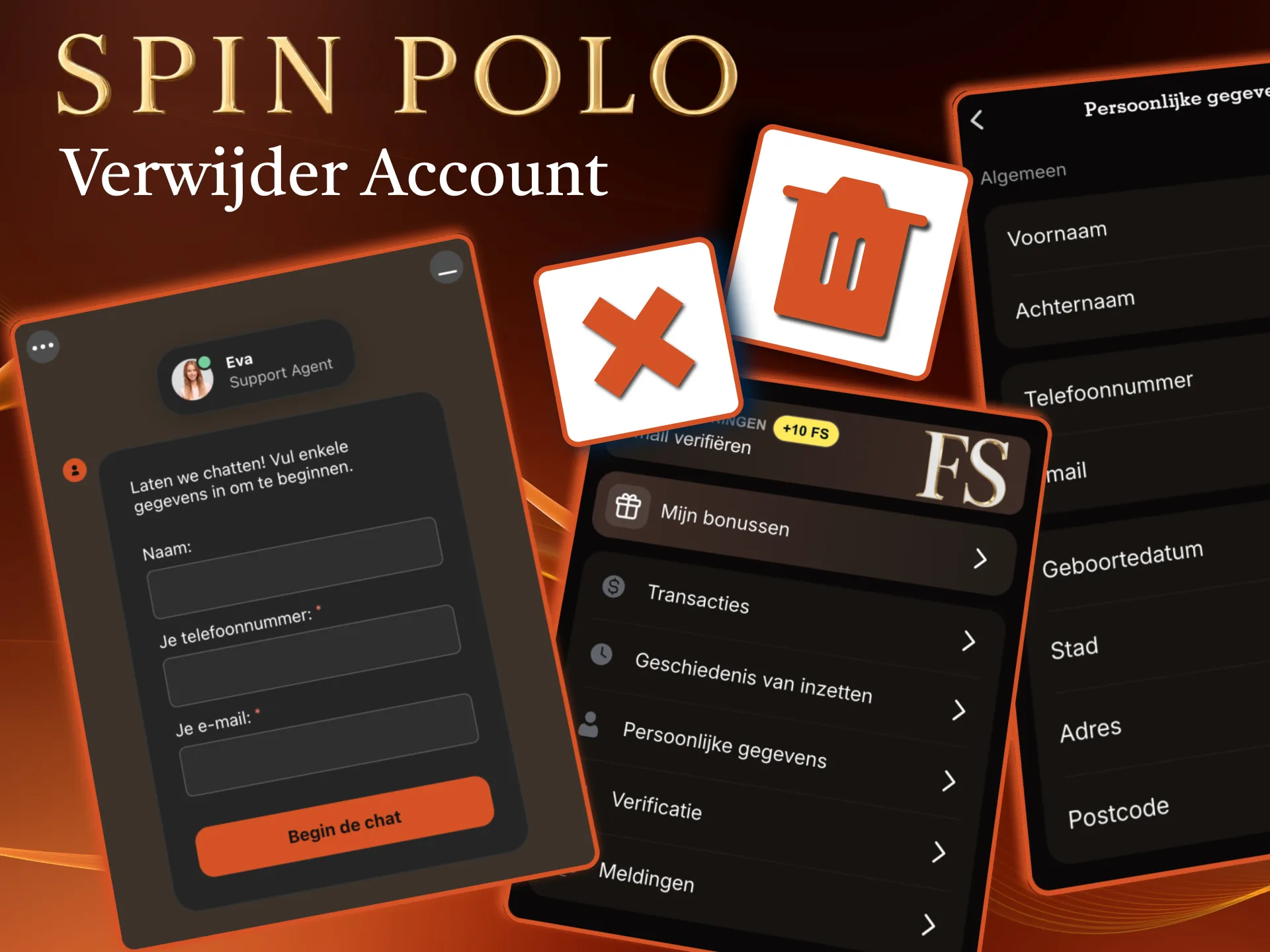 Spinpolo sluit account op verzoek na verificatie door support.