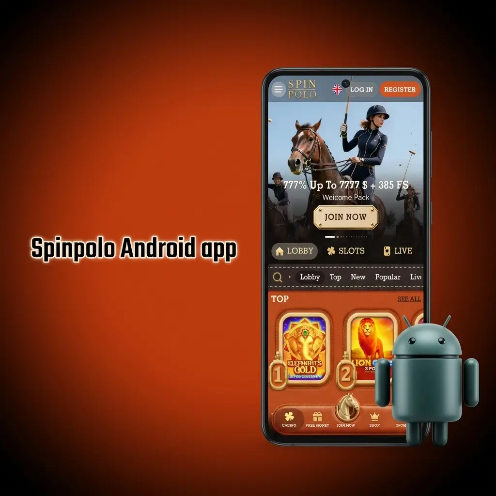 Spinpolo Android app voor sportweddenschappen, casinospellen en betalingen op mobiel scherm