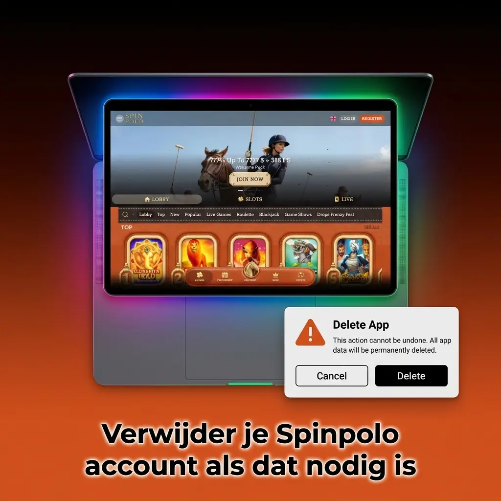 Stappen om je Spinpolo-account te verwijderen en saldo, weddenschappen en supportverzoek te controleren